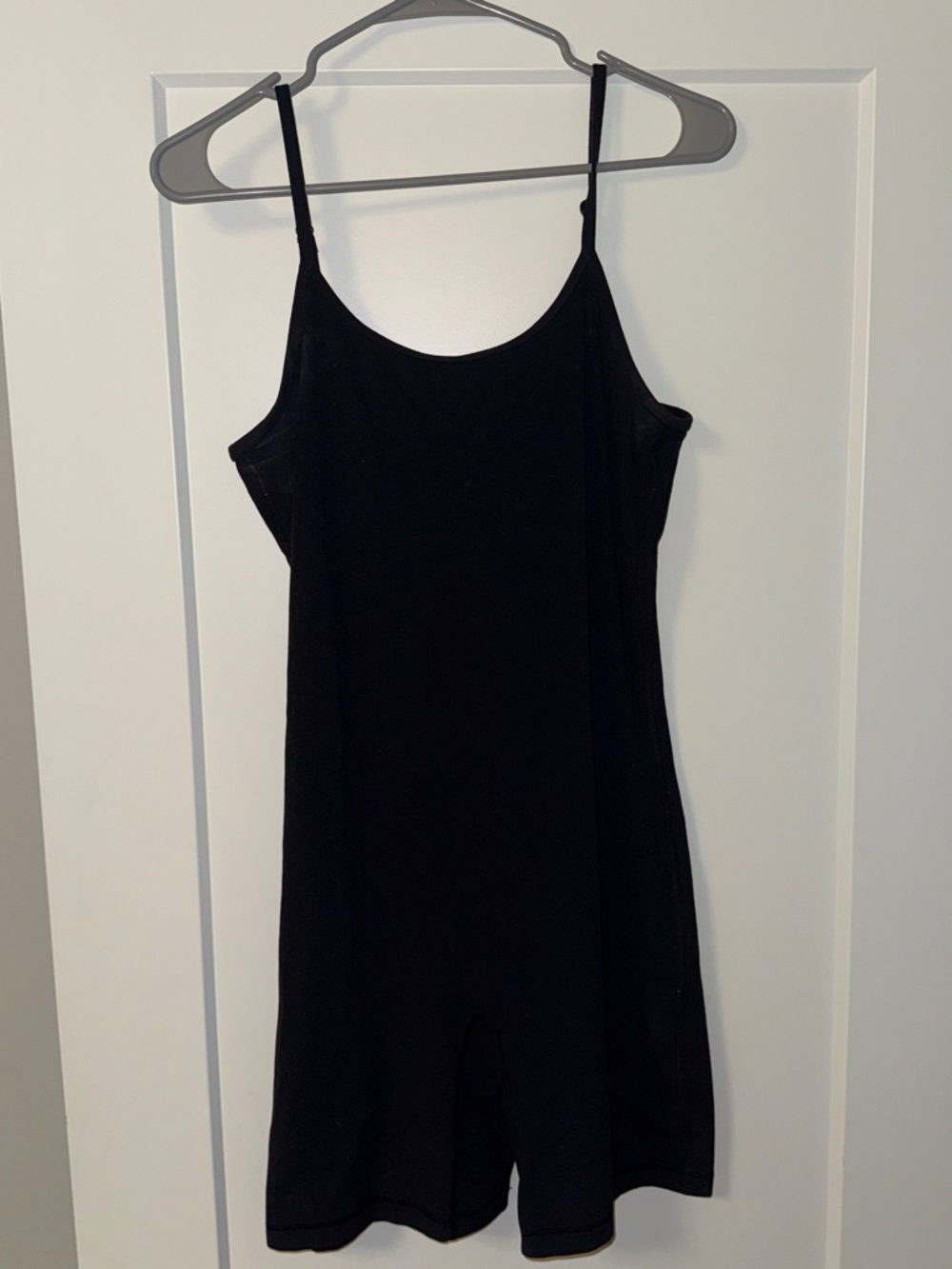Aritzia Black Slip Romper with Thin Straps